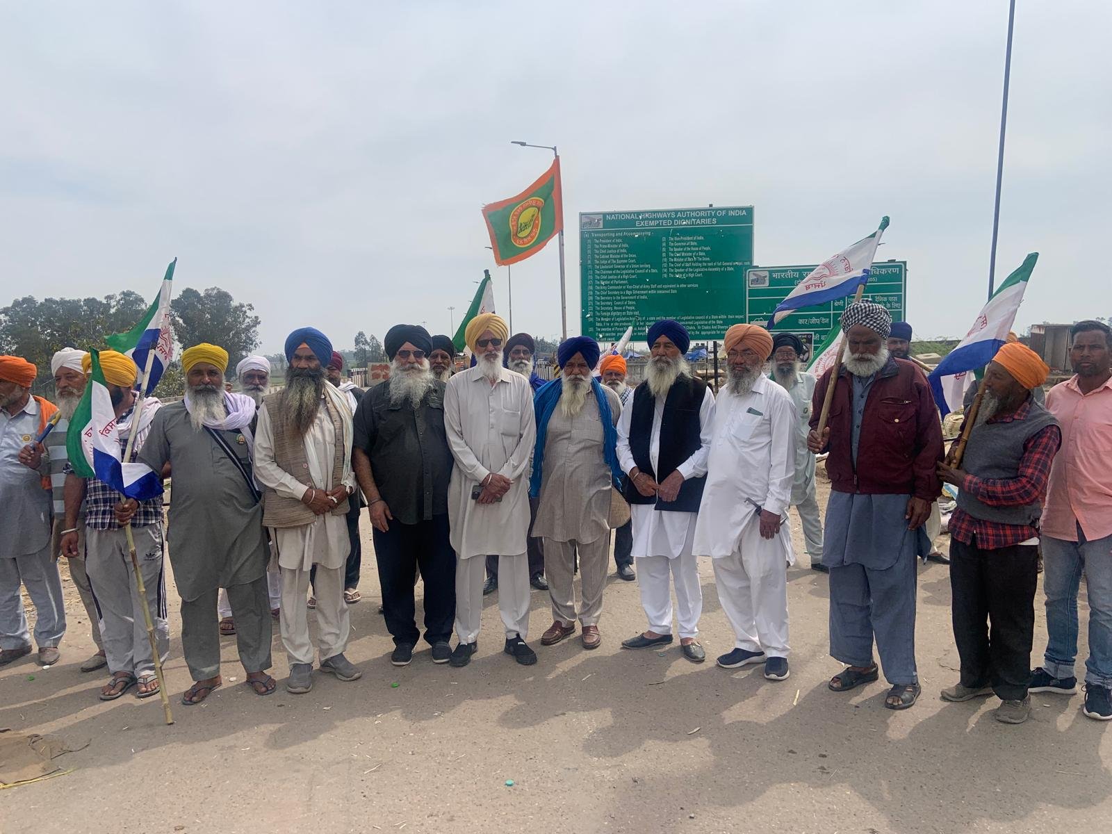Sangat gathered during a community visit in India