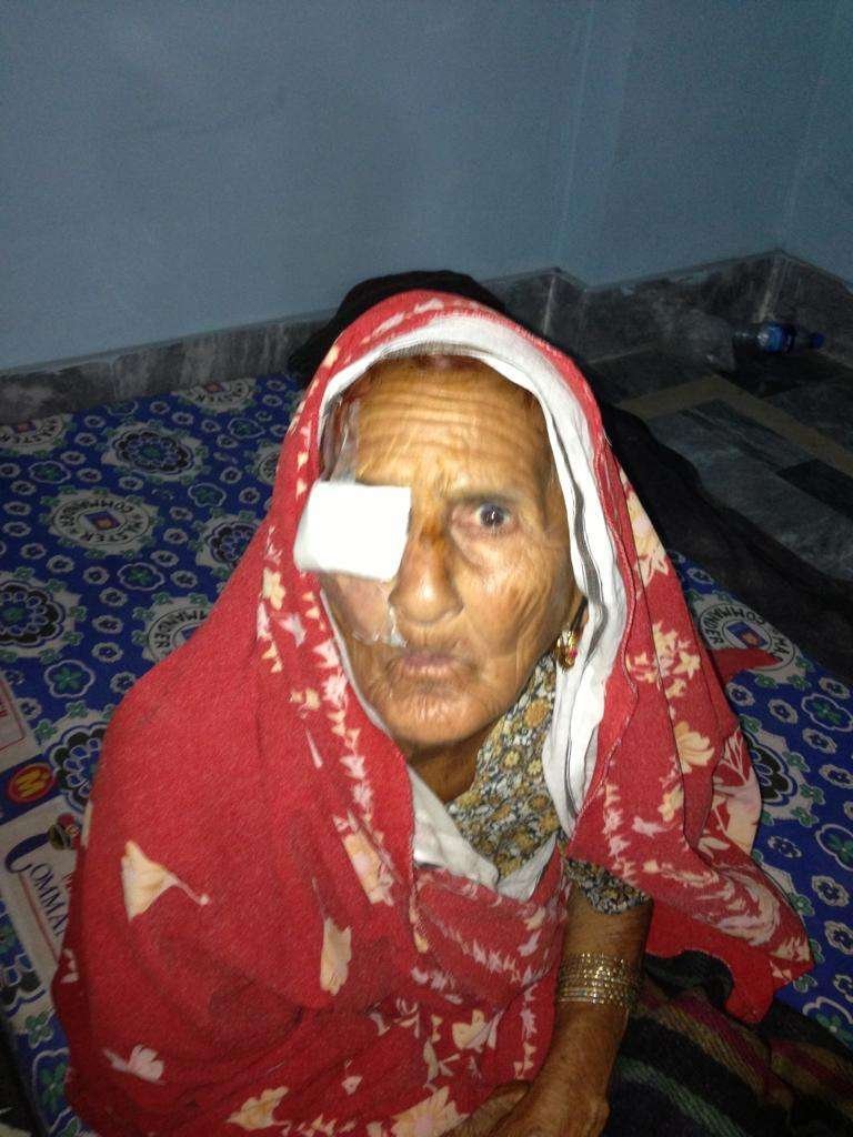 Medical care being provided